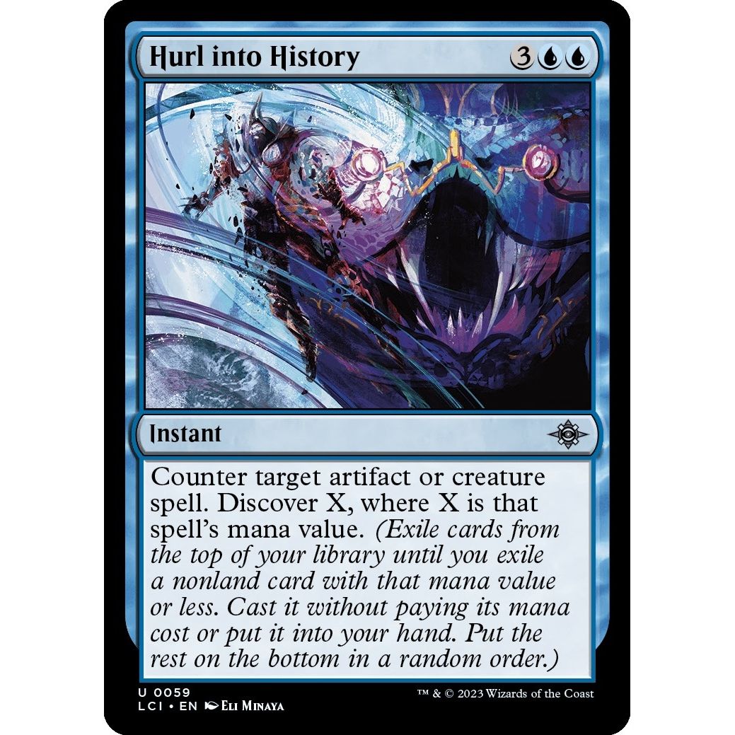 Image for Hurl into History (59) (LCI) - Magic: The Gathering