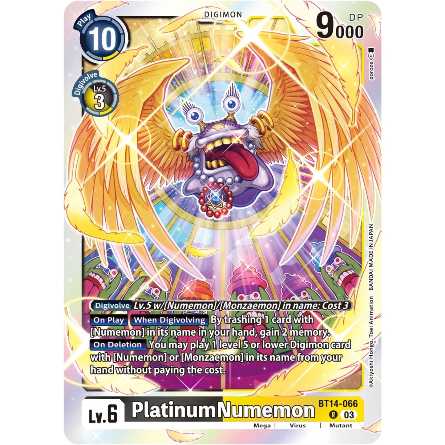 Image for PlatinumNumemon (BT14-066 R) (BT14) - Digimon Card Game