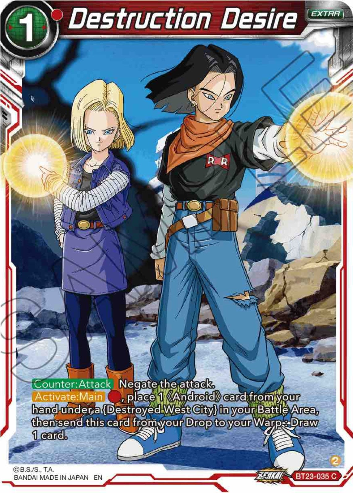 Image for Destruction Desire (BT23-035) (BT23) - Dragon Ball Super: Masters