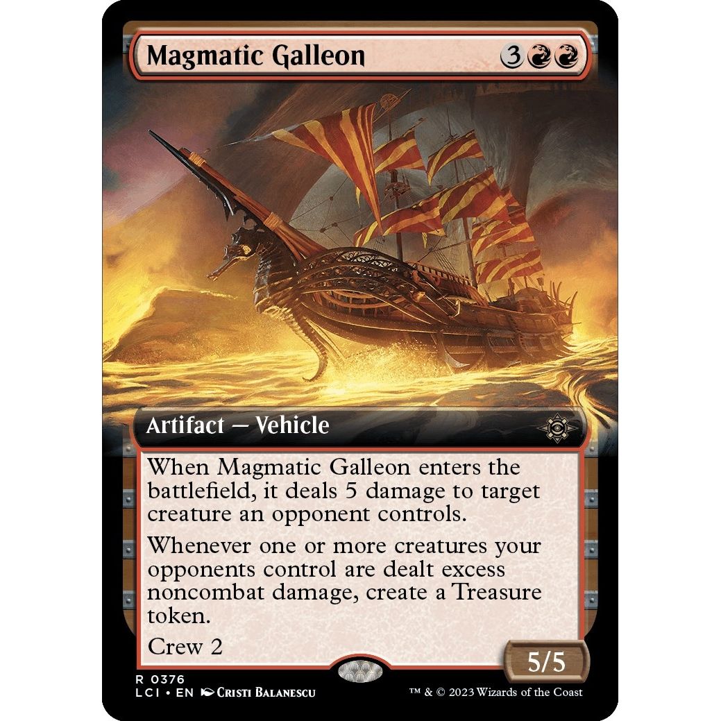 Image for Magmatic Galleon (Extended Art) (376) (LCI) - Magic: The Gathering
