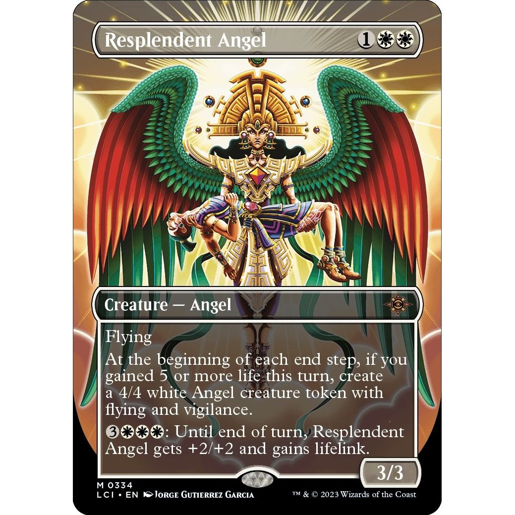 Image for Resplendent Angel (Borderless) (334) (LCI) - Magic: The Gathering