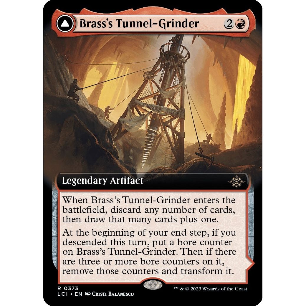 Image for Brass's Tunnel-Grinder (Extended Art) (373) (LCI) - Magic: The Gathering
