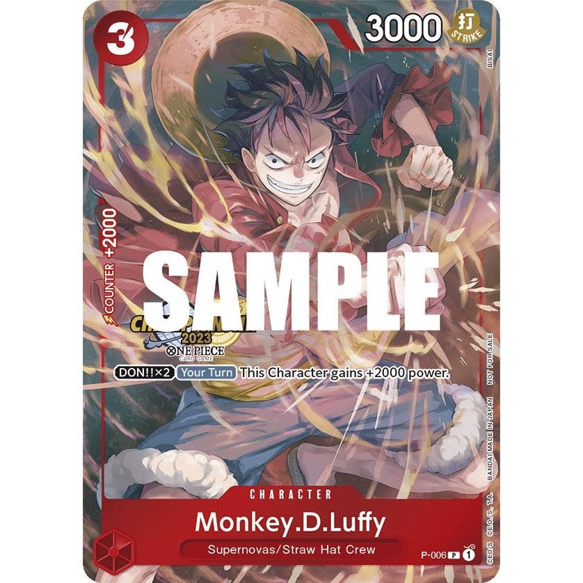 Image for Monkey.D.Luffy (006) (CS 2023 Celebration Pack) (P-006) (OP-PR) - One Piece Card Game