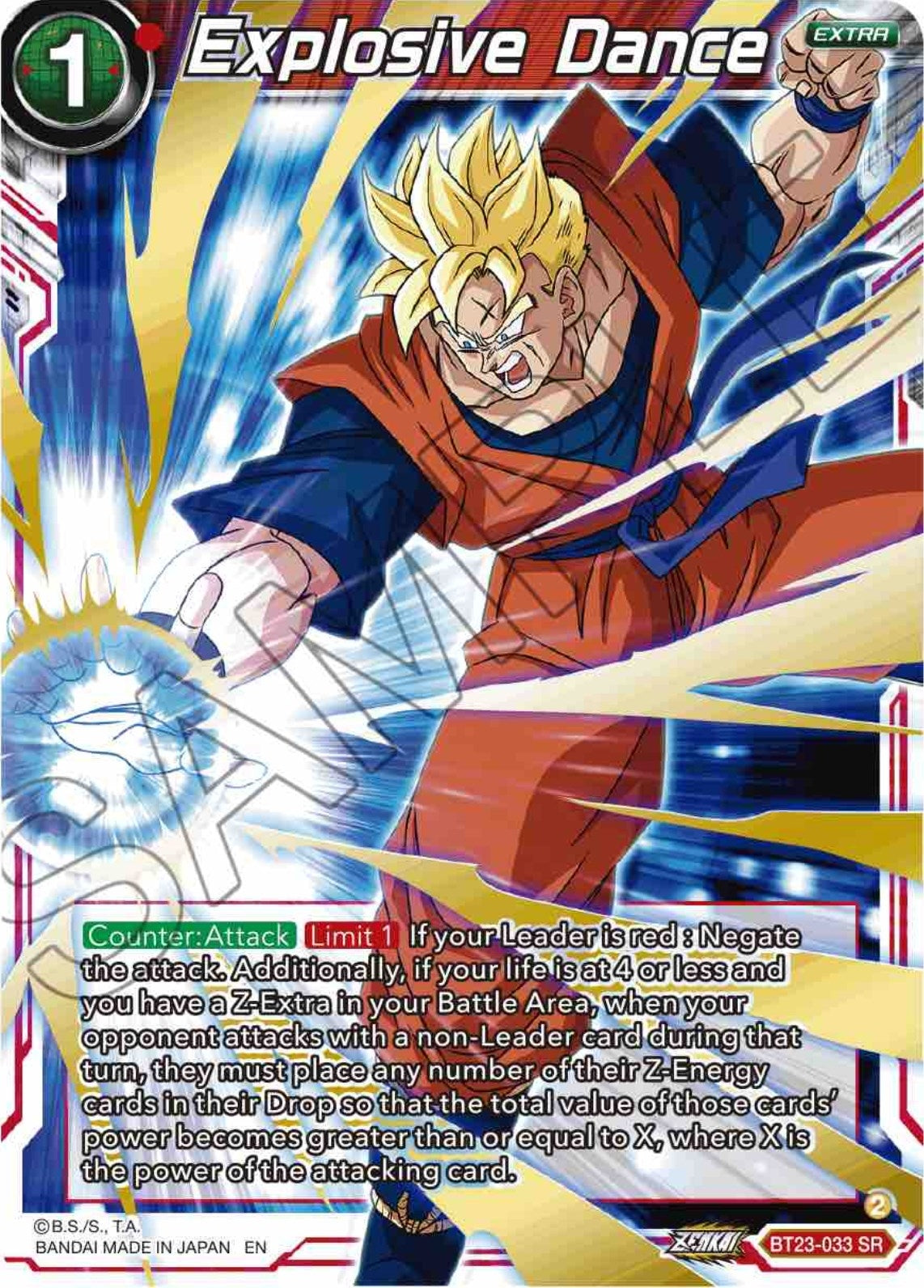 Image for Explosive Dance (BT23-033) (BT23) - Dragon Ball Super: Masters