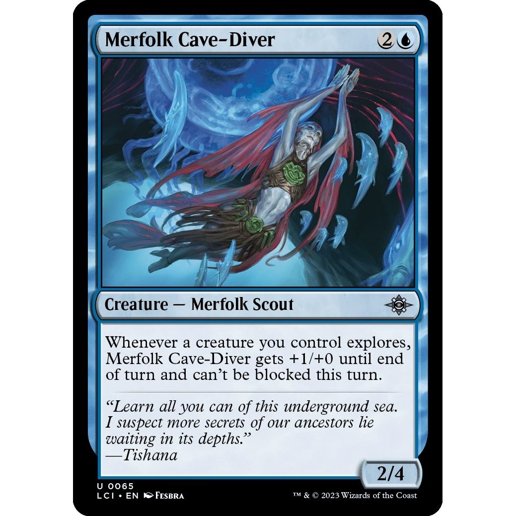 Image for Merfolk Cave-Diver (65) (LCI) - Magic: The Gathering