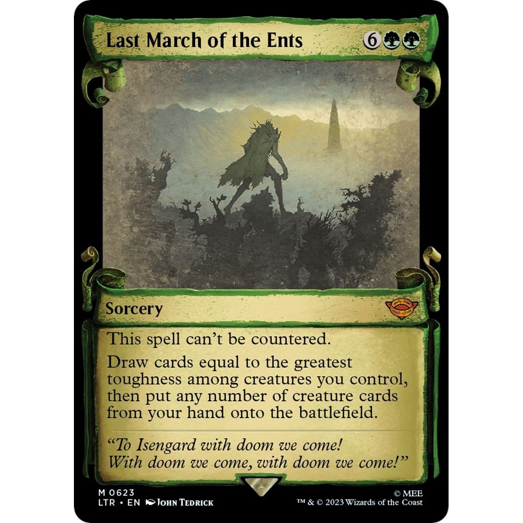 Image for Last March of the Ents (Showcase Scrolls) (623) (LTR) - Magic: The Gathering