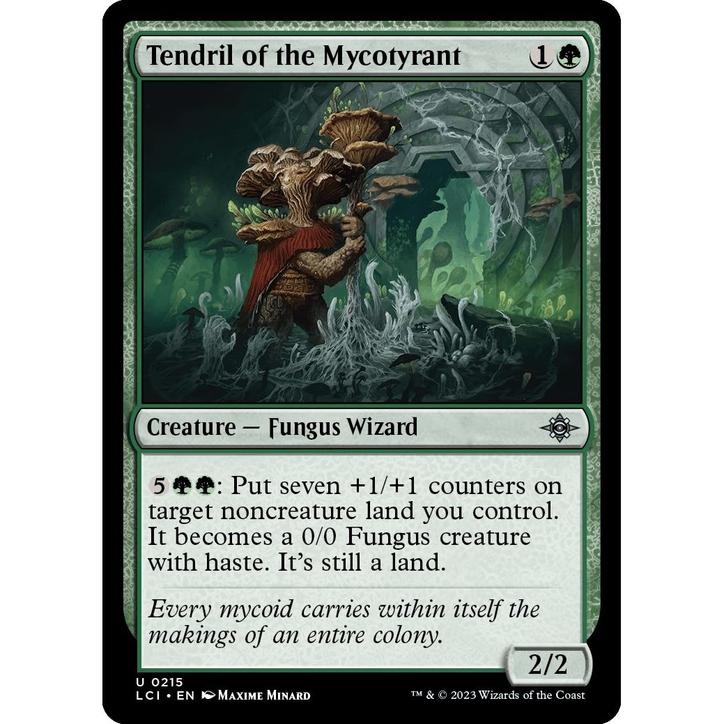 Image for Tendril of the Mycotyrant (215) (LCI) - Magic: The Gathering