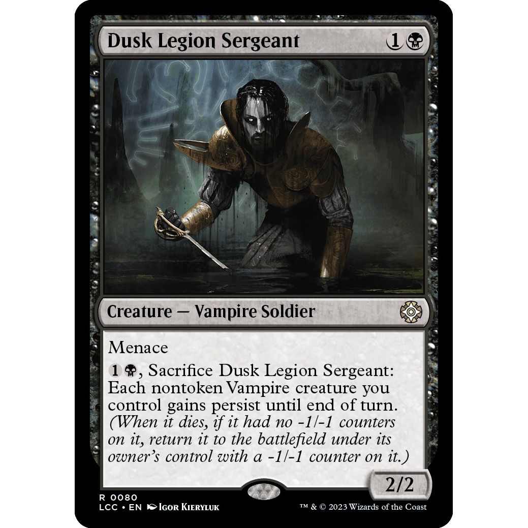 Image for Dusk Legion Sergeant (80) (LCC) - Magic: The Gathering