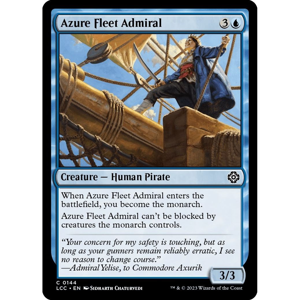 Image for Azure Fleet Admiral (144) (LCC) - Magic: The Gathering