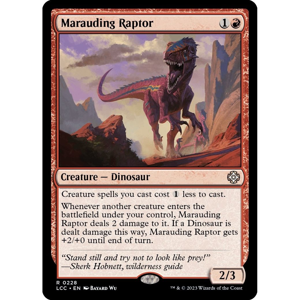 Image for Marauding Raptor (228) (LCC) - Magic: The Gathering