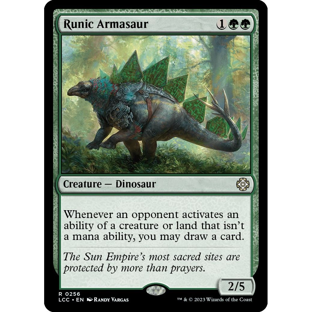 Image for Runic Armasaur (256) (LCC) - Magic: The Gathering