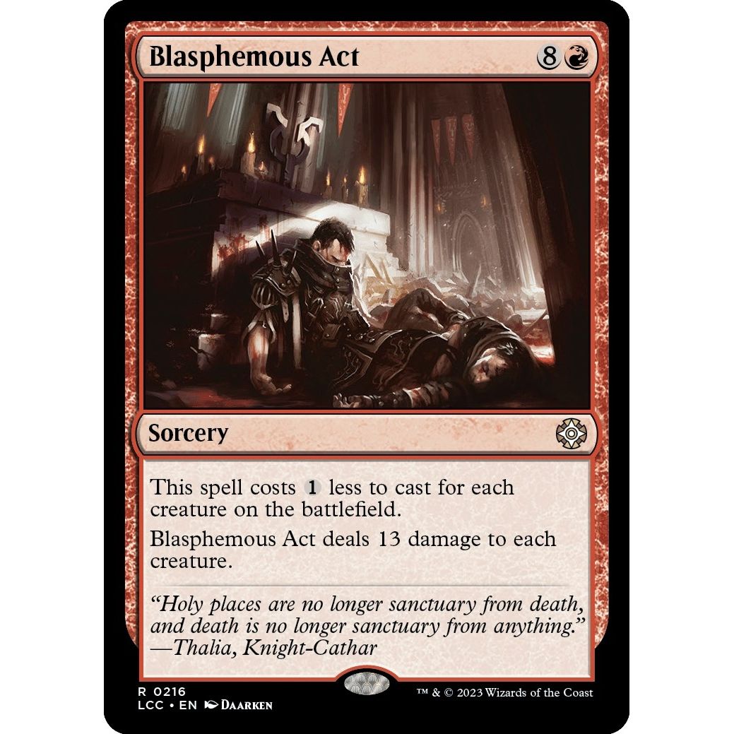 Image for Blasphemous Act (216) (LCC) - Magic: The Gathering