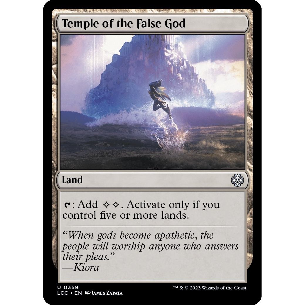 Image for Temple of the False God (359) (LCC) - Magic: The Gathering