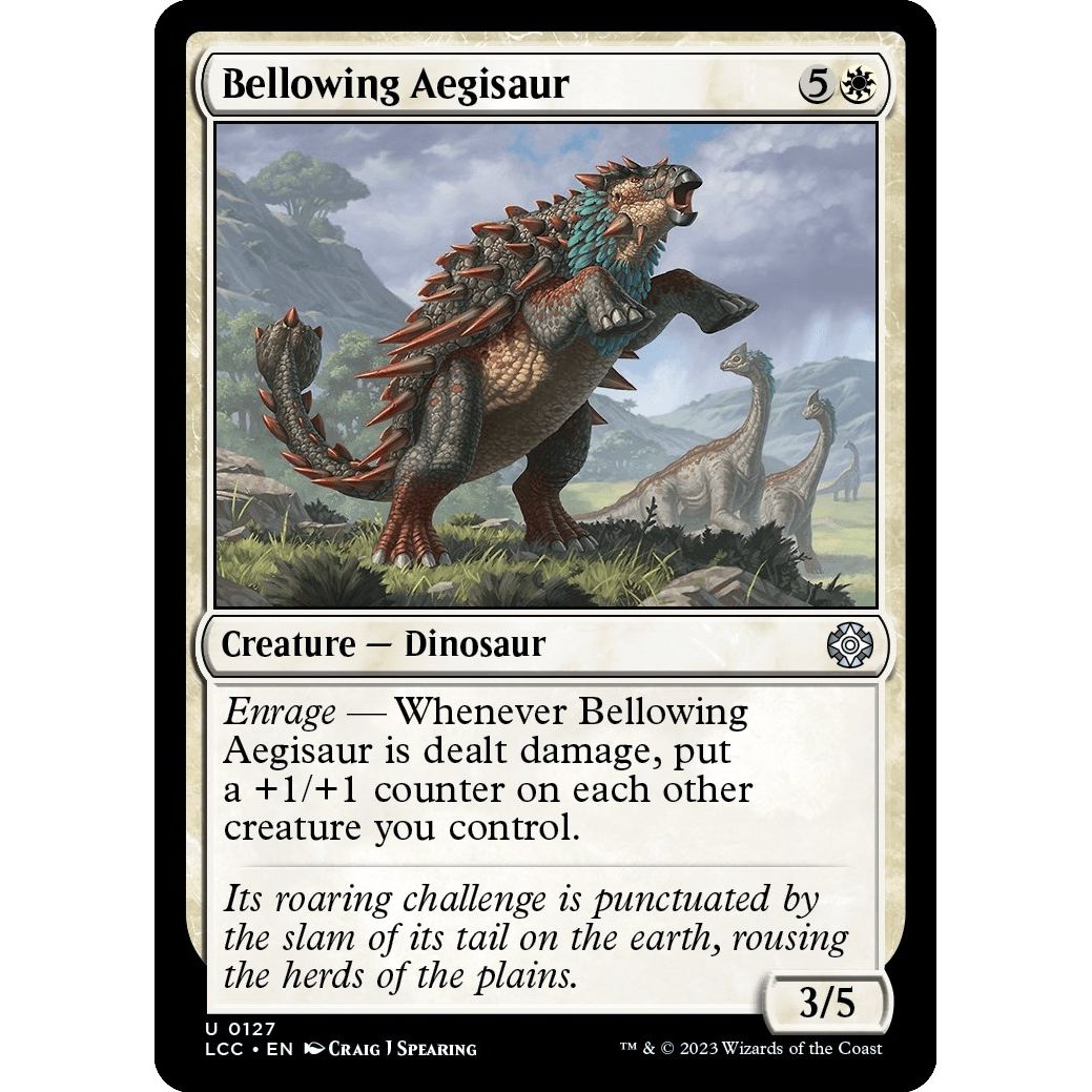 Image for Bellowing Aegisaur (127) (LCC) - Magic: The Gathering
