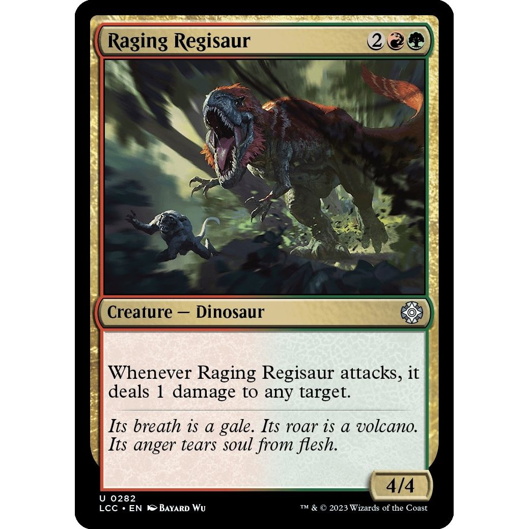 Image for Raging Regisaur (282) (LCC) - Magic: The Gathering