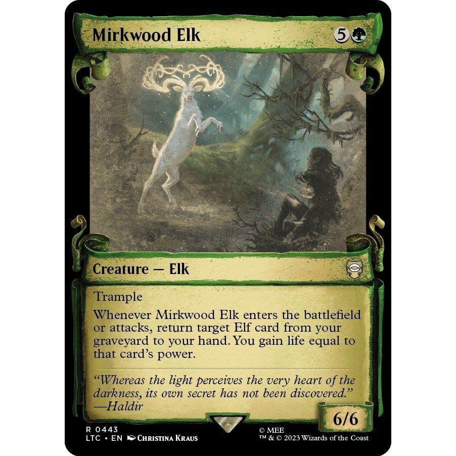 Image for Mirkwood Elk (Showcase Scrolls) (443) (LTC) - Magic: The Gathering