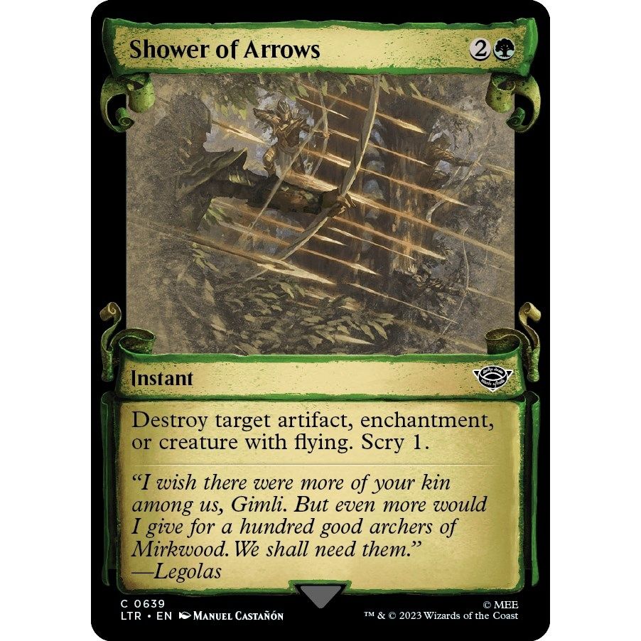 Image for Shower of Arrows (Showcase Scrolls) (639) (LTR) - Magic: The Gathering