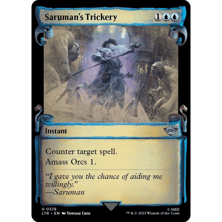 Image for Saruman's Trickery (Showcase Scrolls) (519) (LTR) - Magic: The Gathering