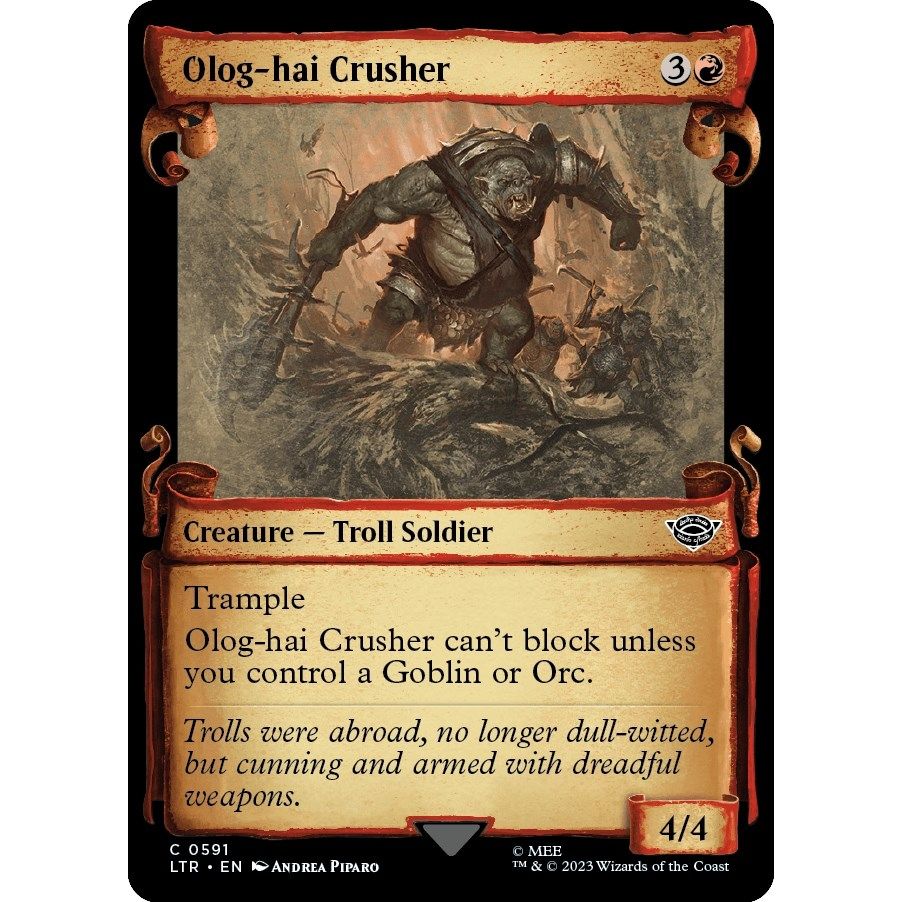 Image for Olog-Hai Crusher (Showcase Scrolls) (591) (LTR) - Magic: The Gathering