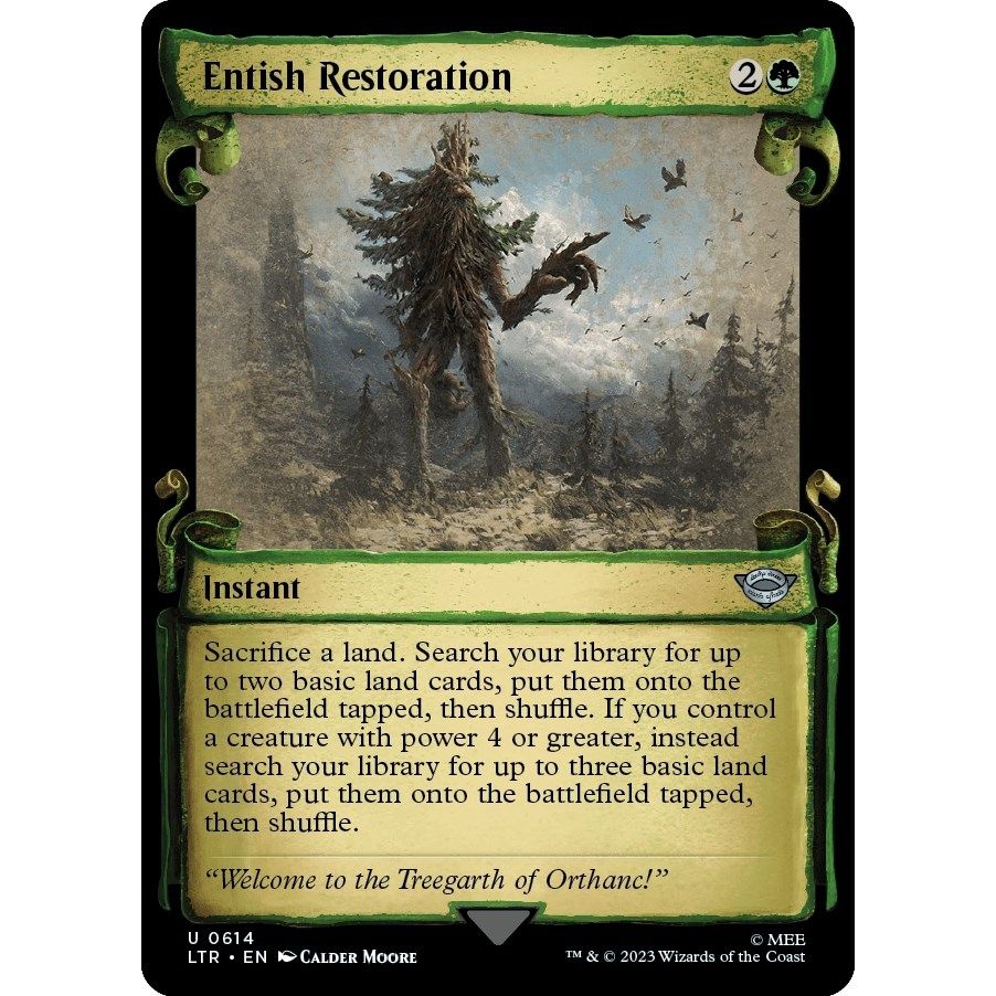 Image for Entish Restoration (Showcase Scrolls) (614) (LTR) - Magic: The Gathering