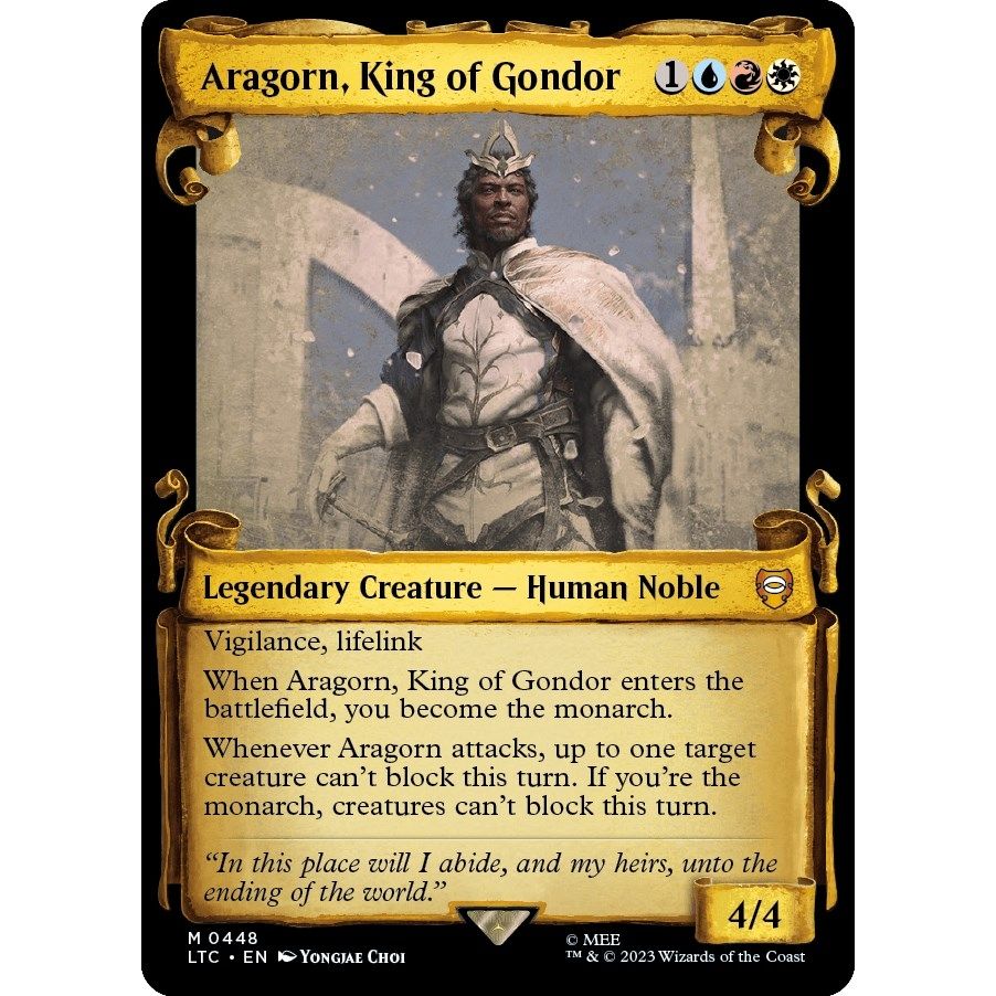 Image for Aragorn, King of Gondor (Showcase Scrolls) (448) (LTC) - Magic: The Gathering