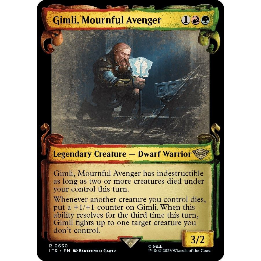Image for Gimli, Mournful Avenger (Showcase Scrolls) (660) (LTR) - Magic: The Gathering