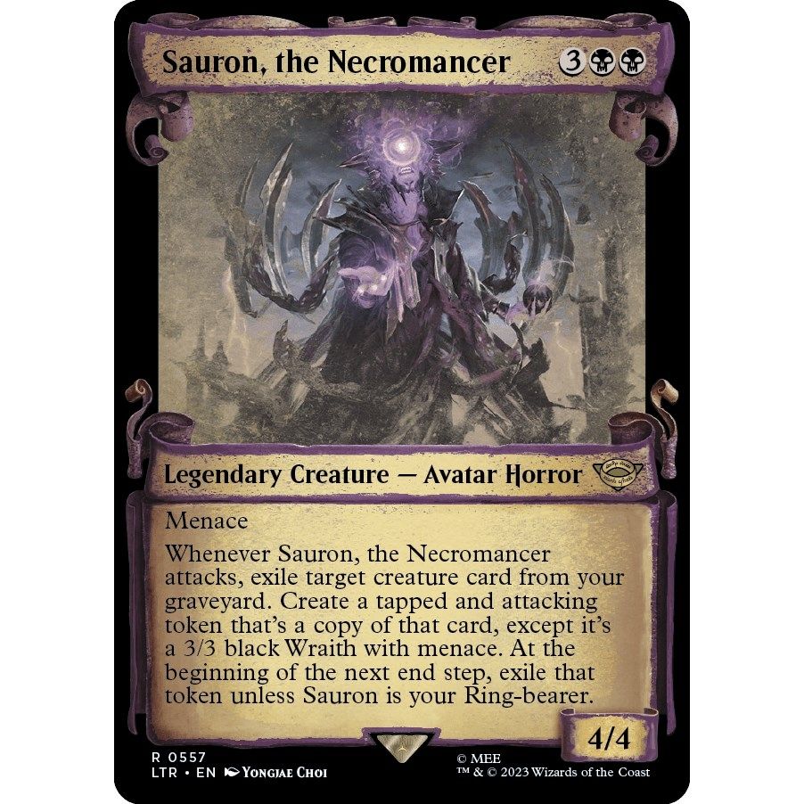 Image for Sauron, the Necromancer (Showcase Scrolls) (557) (LTR) - Magic: The Gathering