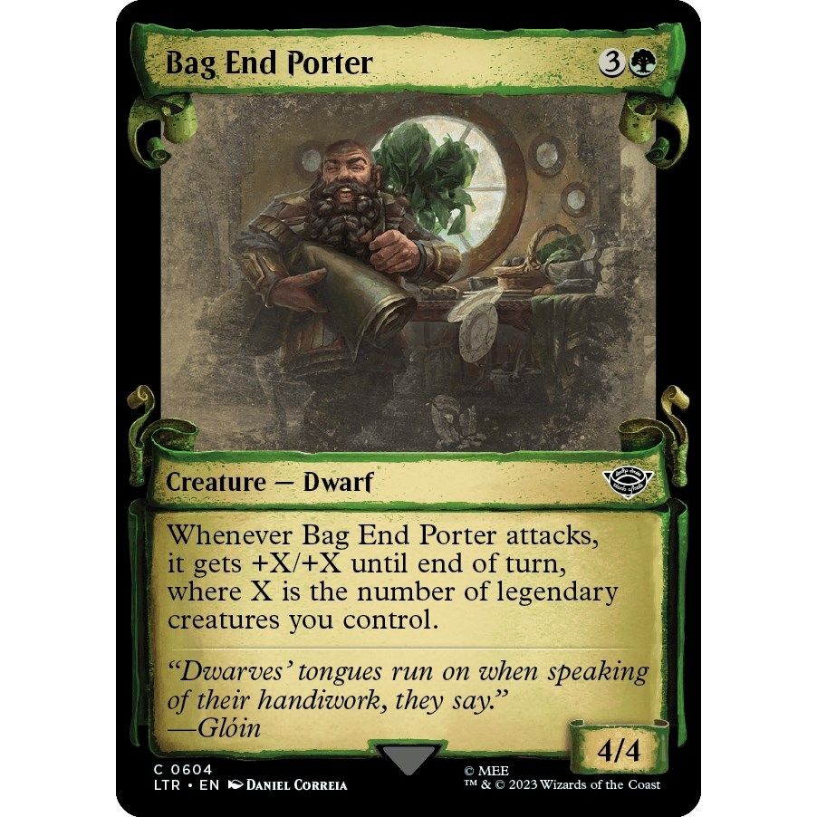 Image for Bag End Porter (Showcase Scrolls) (604) (LTR) - Magic: The Gathering