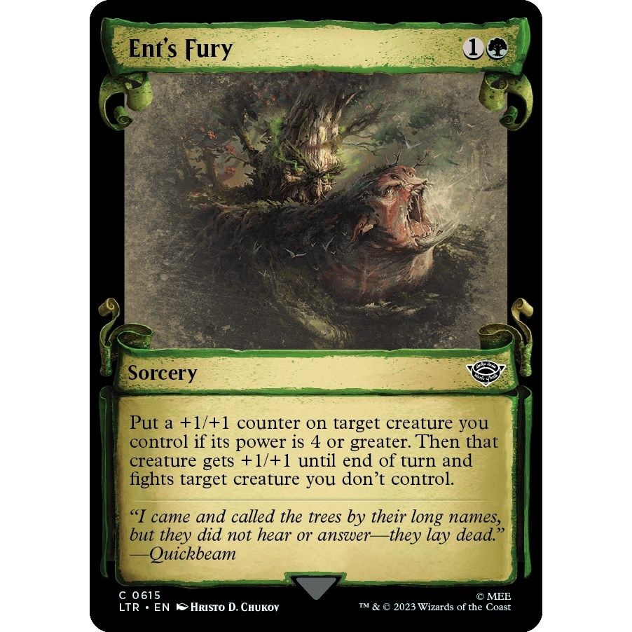 Image for Ent's Fury (Showcase Scrolls) (615) (LTR) - Magic: The Gathering