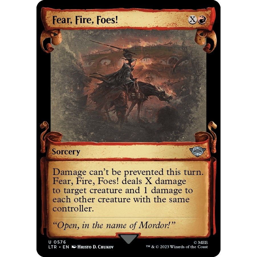 Image for Fear, Fire, Foes! (Showcase Scrolls) (576) (LTR) - Magic: The Gathering