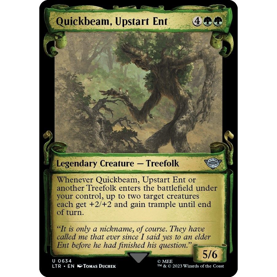 Image for Quickbeam, Upstart Ent (Showcase Scrolls) (634) (LTR) - Magic: The Gathering