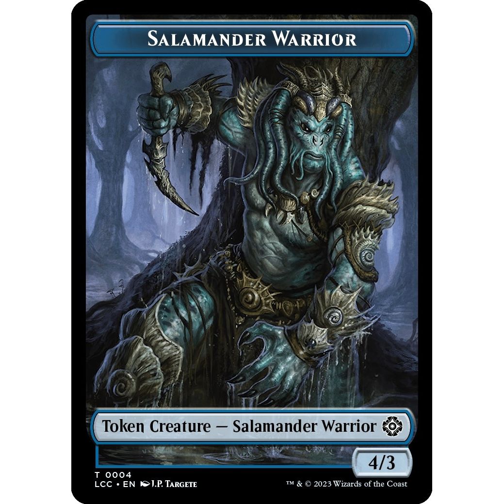 Image for Salamander Warrior // Shapeshifter Double-Sided Token (4 // 1) (LCC) - Magic: The Gathering