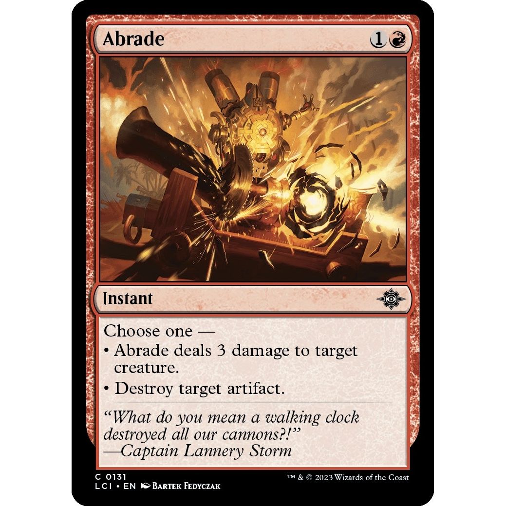 Image for Abrade (131) (LCI) - Magic: The Gathering