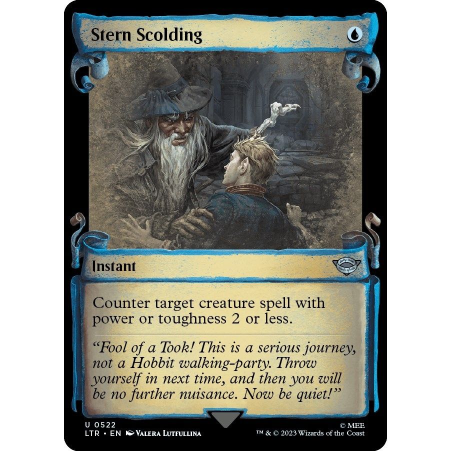 Image for Stern Scolding (Showcase Scrolls) (522) (LTR) - Magic: The Gathering