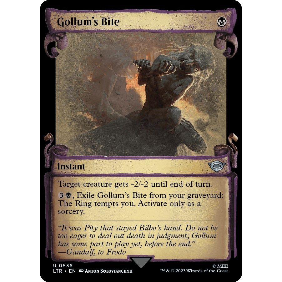 Image for Gollum's Bite (Showcase Scrolls) (536) (LTR) - Magic: The Gathering