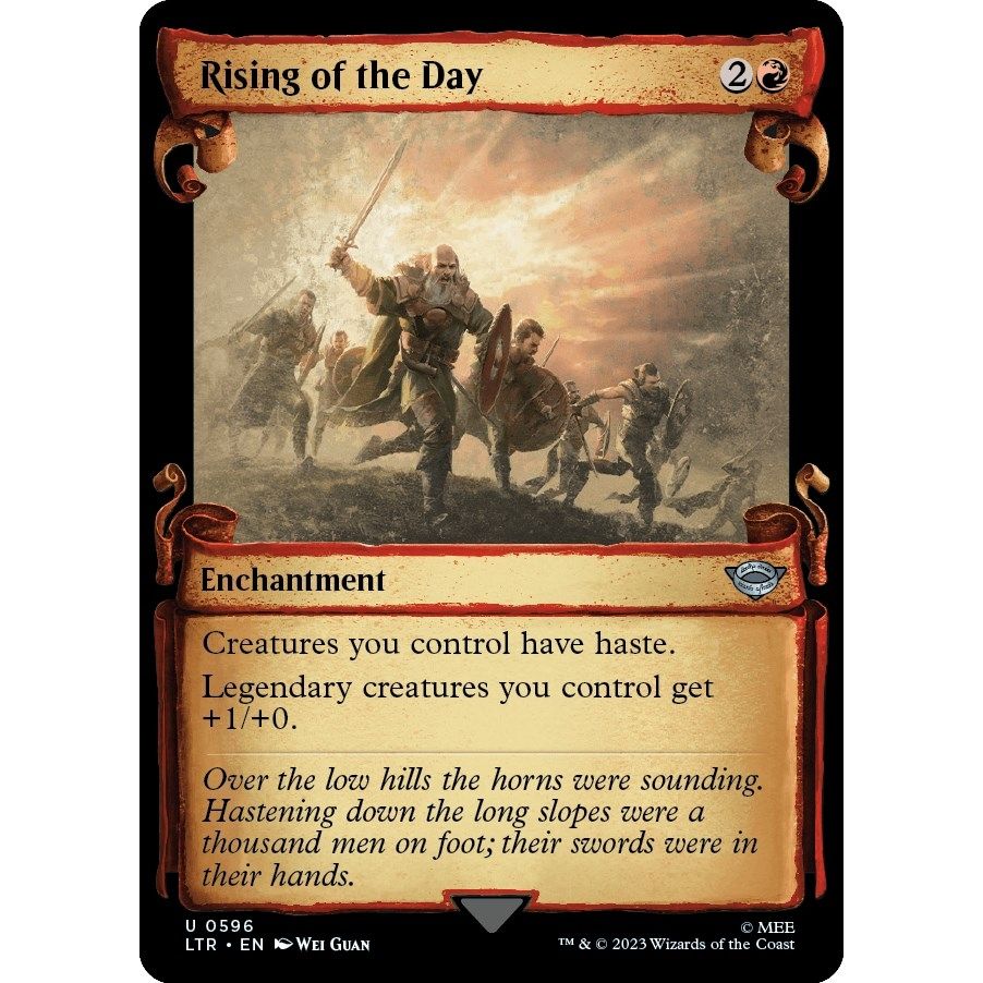 Image for Rising of the Day (Showcase Scrolls) (596) (LTR) - Magic: The Gathering