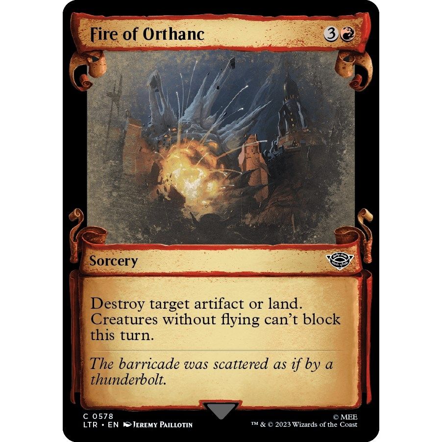 Image for Fire of Orthanc (Showcase Scrolls) (578) (LTR) - Magic: The Gathering