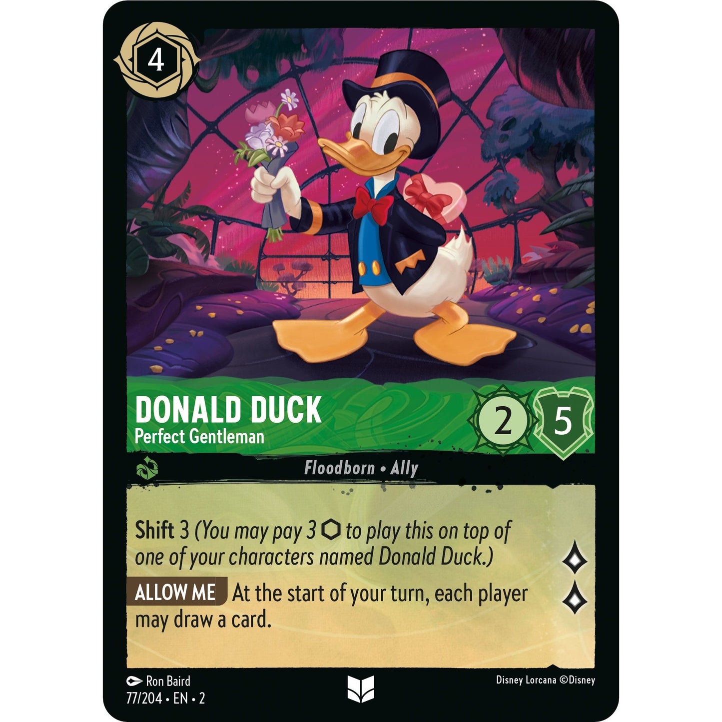 Image for Donald Duck - Perfect Gentleman (77/204) (2) - Disney Lorcana