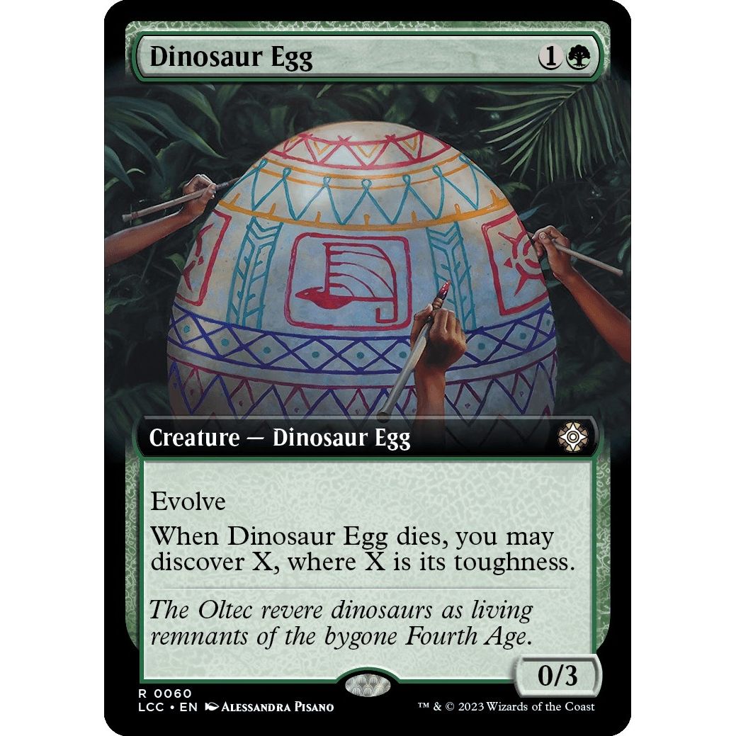 Image for Dinosaur Egg (Extended Art) (60) (LCC) - Magic: The Gathering