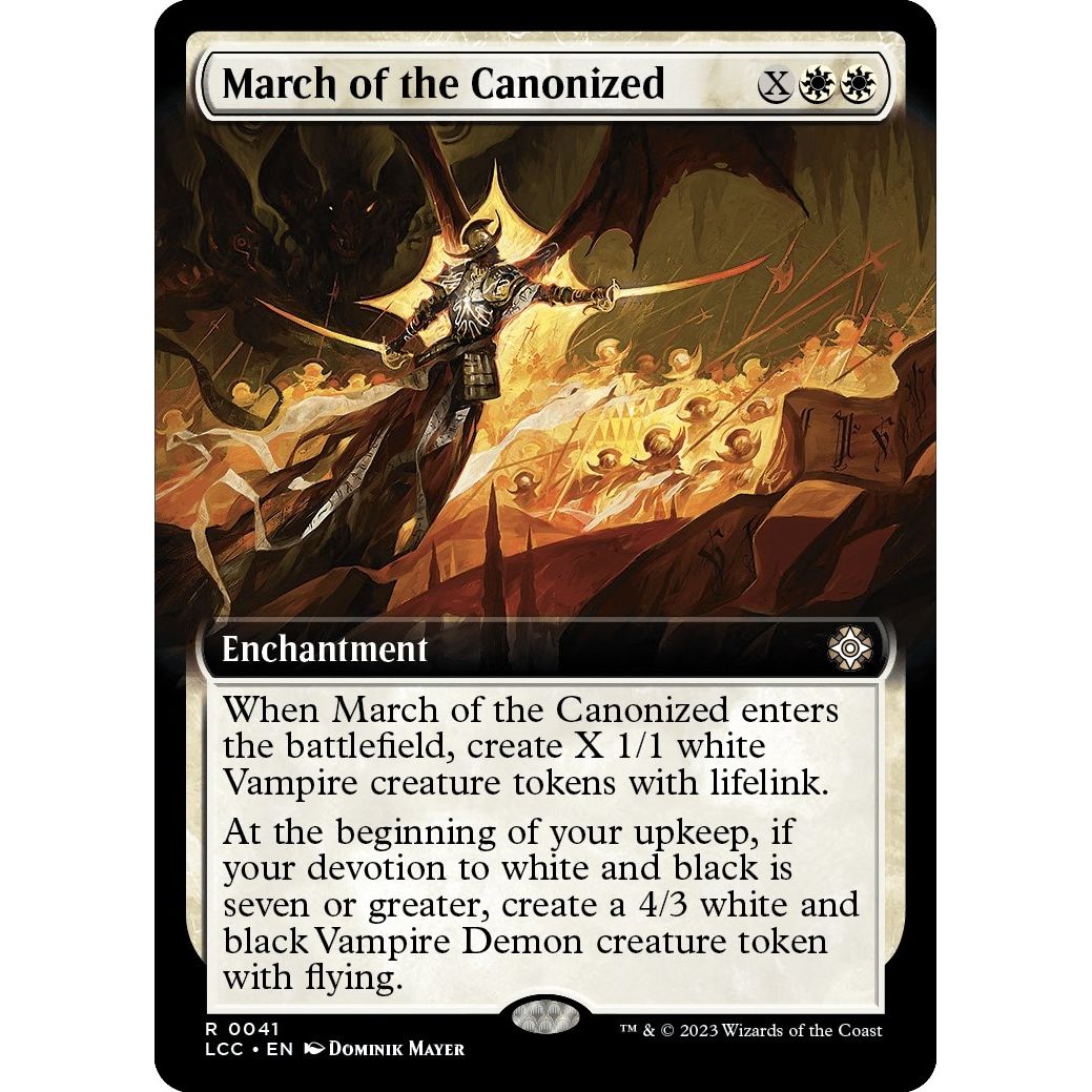 Image for March of the Canonized (Extended Art) (41) (LCC) - Magic: The Gathering