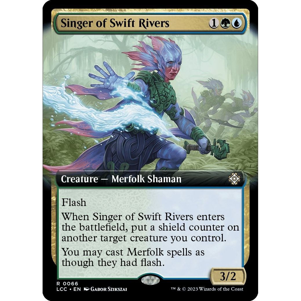 Image for Singer of Swift Rivers (Extended Art) (66) (LCC) - Magic: The Gathering