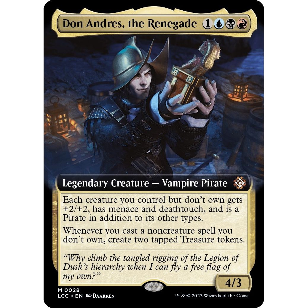 Image for Don Andres, the Renegade (Extended Art) (28) (LCC) - Magic: The Gathering