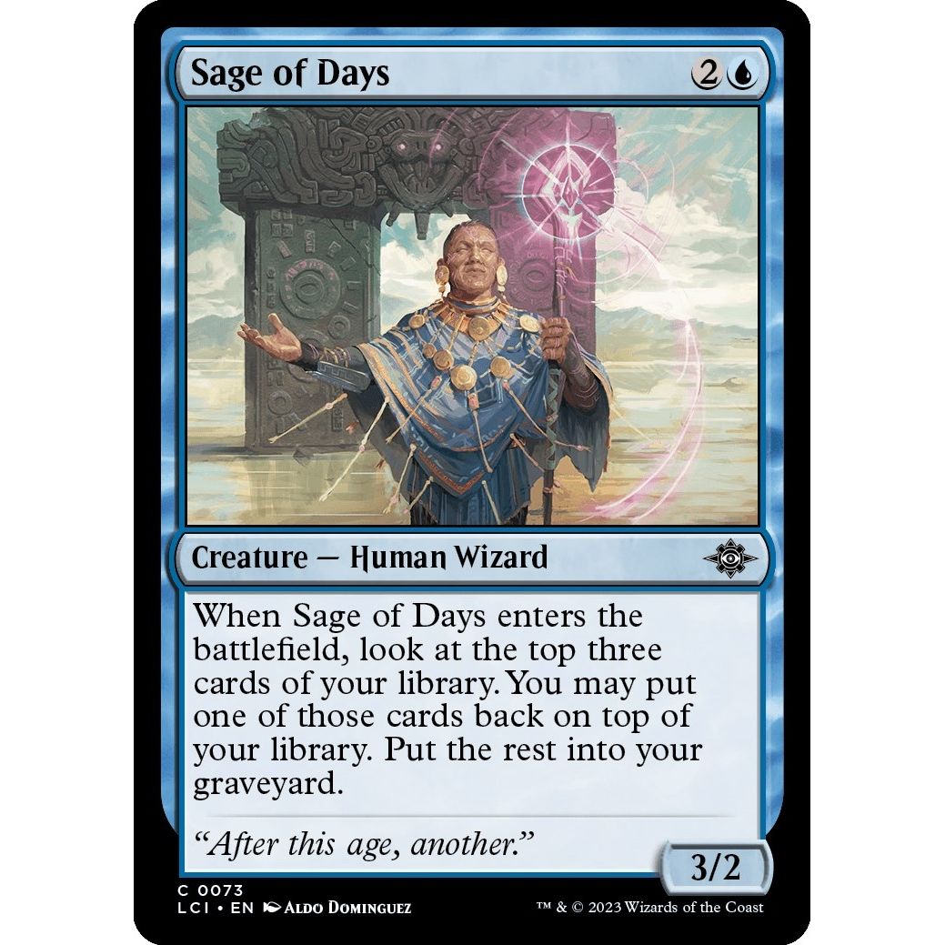 Image for Sage of Days (73) (LCI) - Magic: The Gathering