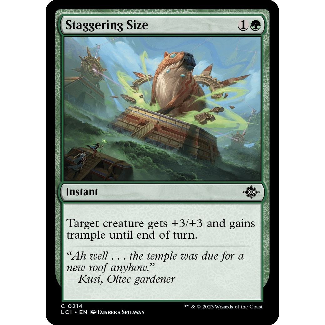 Image for Staggering Size (214) (LCI) - Magic: The Gathering