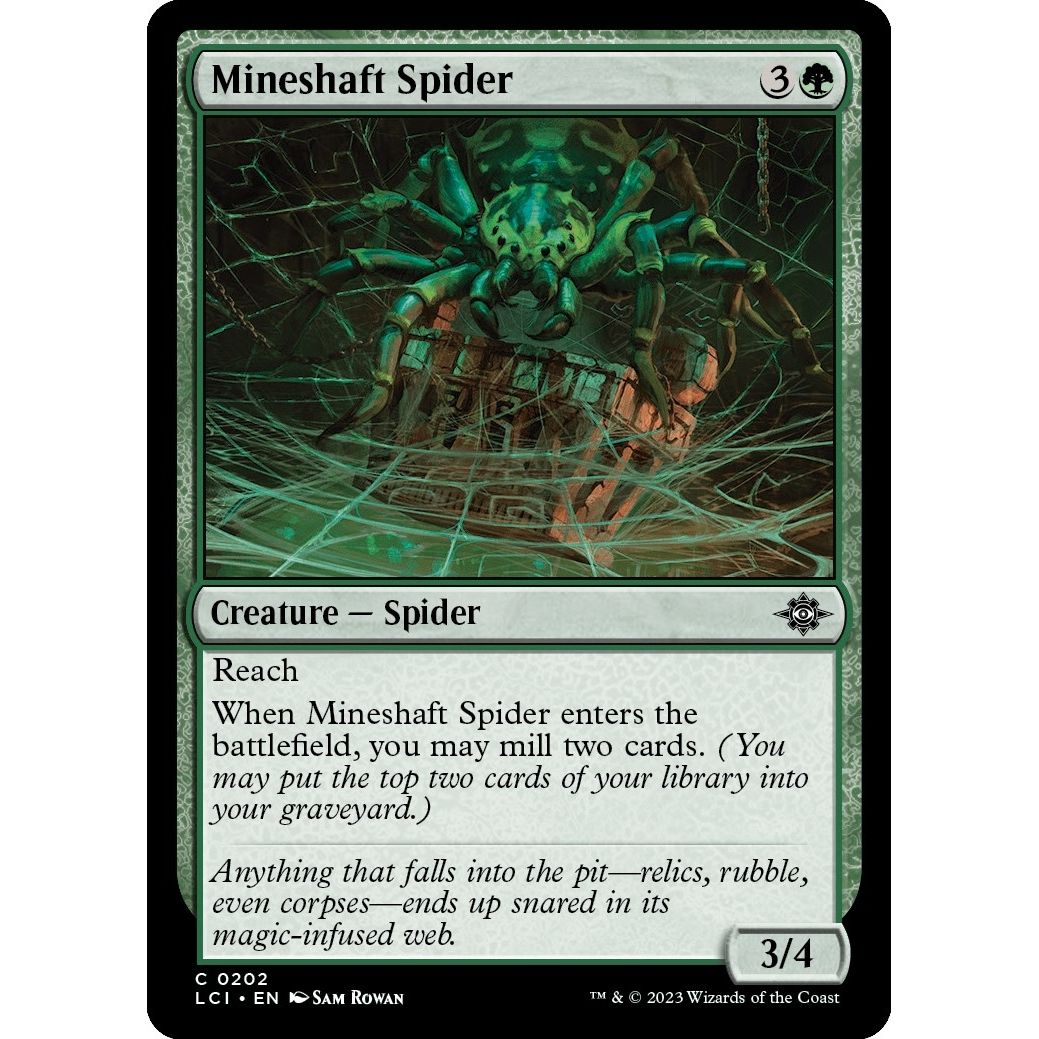 Image for Mineshaft Spider (202) (LCI) - Magic: The Gathering