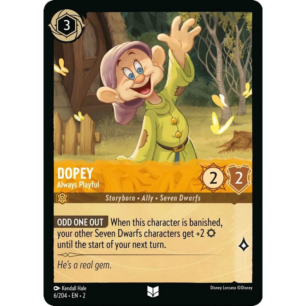 Image for Dopey - Always Playful (6/204) (2) - Disney Lorcana