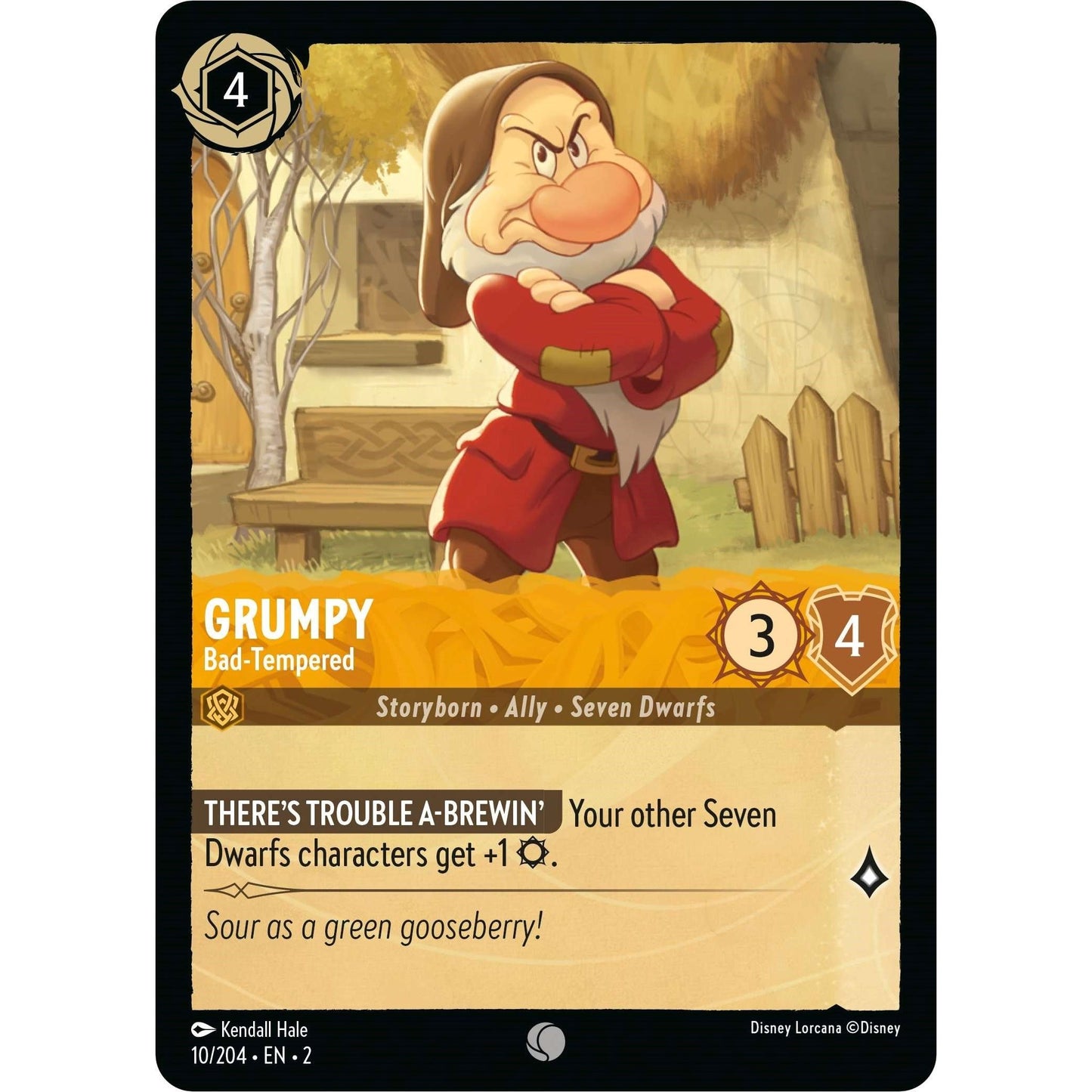 Image for Grumpy - Bad-Tempered (10/204) (2) - Disney Lorcana