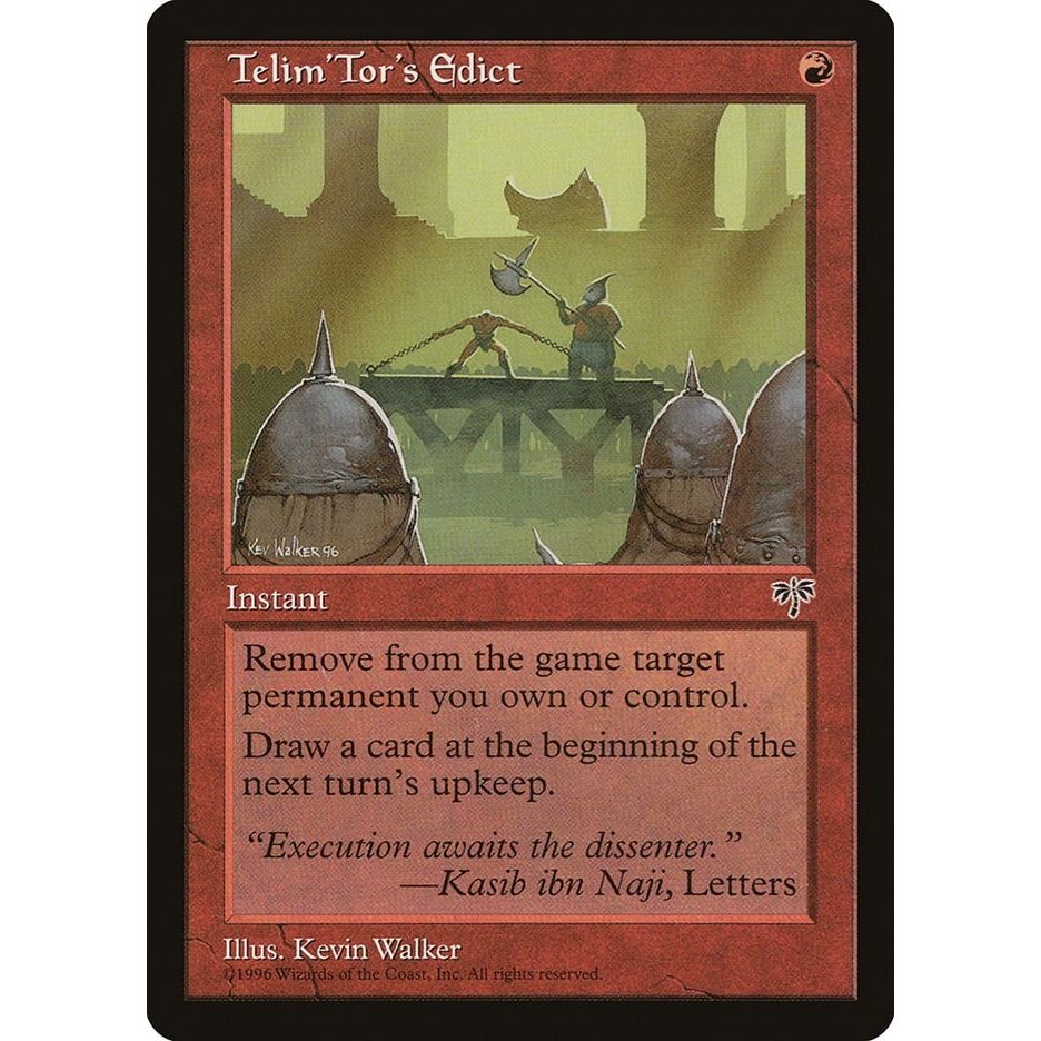 Image for Telim'Tor's Edict (MIR) - Magic: The Gathering