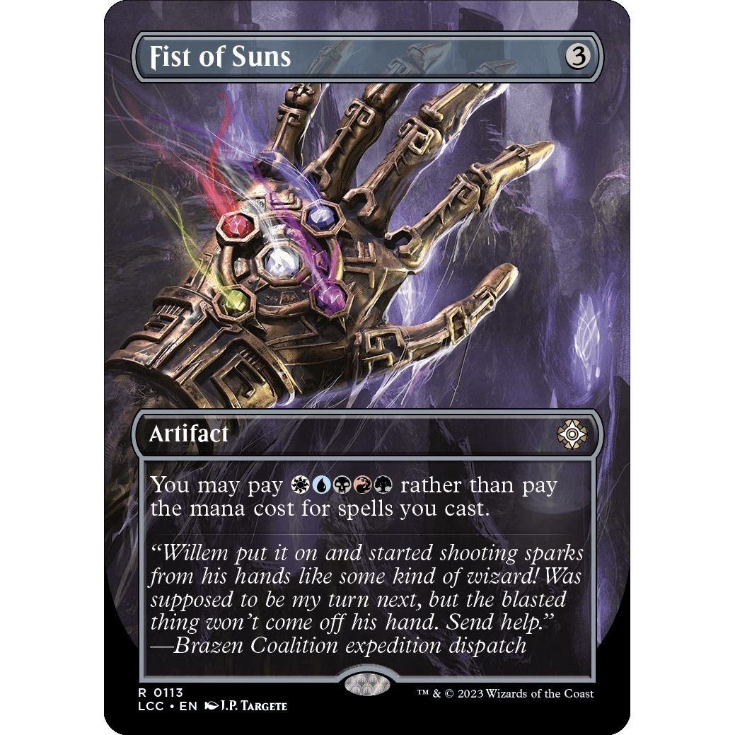 Image for Fist of Suns (Borderless) (113) (LCC) - Magic: The Gathering