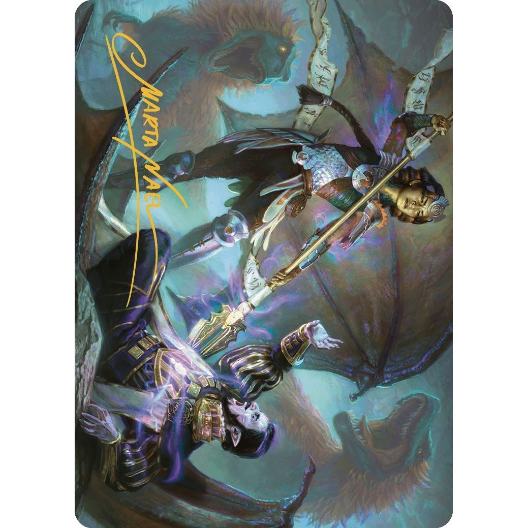 Image for Huatli's Final Strike Art Card (Gold-Stamped Signature) (28) (ASLCI) - Magic: The Gathering
